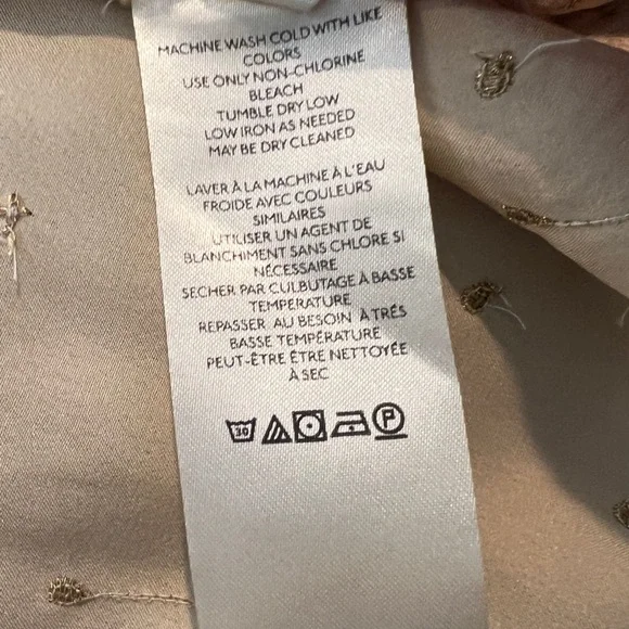 UO Cream and Gold Short Sleeve Shirt - Picture 6 of 6